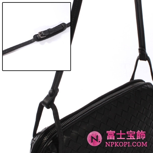 【2010年秋冬モデル】Bottega Veneta/ボッテガ・ヴェネタ  ラムスキン ショルダーバッグ ブラック 245354V00168175
